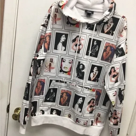 Selena AOP All Over Print Hoodie Mens size Small - Picture 2 of 11